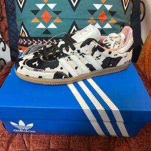Adidas Samba ASOS Exclusive cow print size 10w/9m